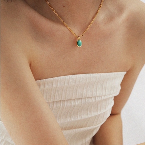 Natural amazonite necklace, amazonite pendant, Gemstone necklace, gift for her - Picture 4 of 6